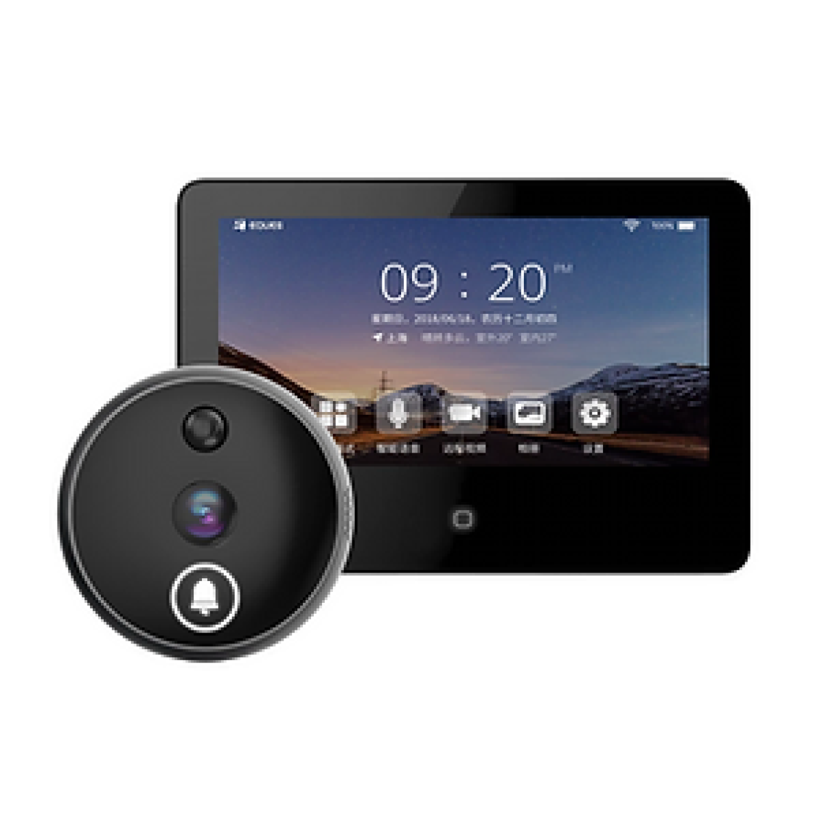 Eques Veiu Mini S31 多功能電子門眼+門鈴+防盜